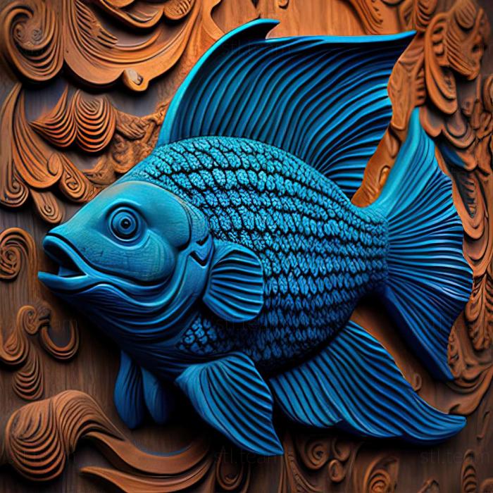 Animals Akara blue fish